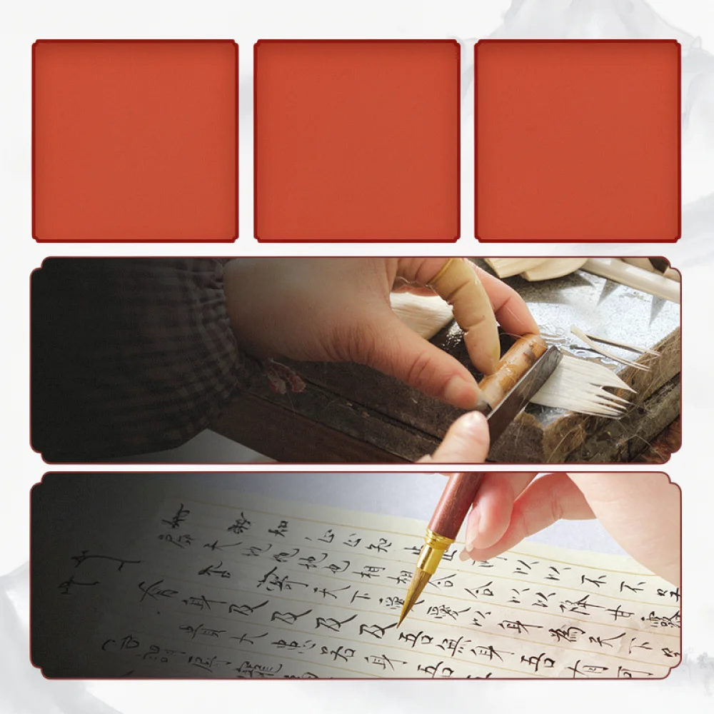 Chinese Calligraphy Writing Brush For Yushuibu Mixed Hair Pen Fine Detail Small Script Sutra Copying Art Tool