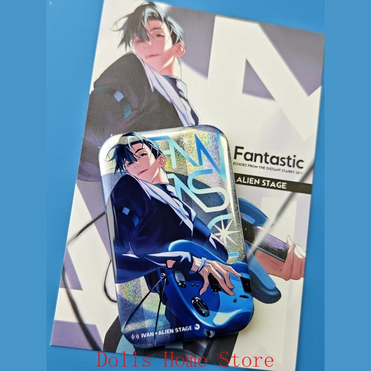 

Аниме Alien Stage Ivan значок для косплея, булавка Itabag, брошь на пуговицах, двусторонняя маленькая карточка, прозрачная карта, коллекция открыток