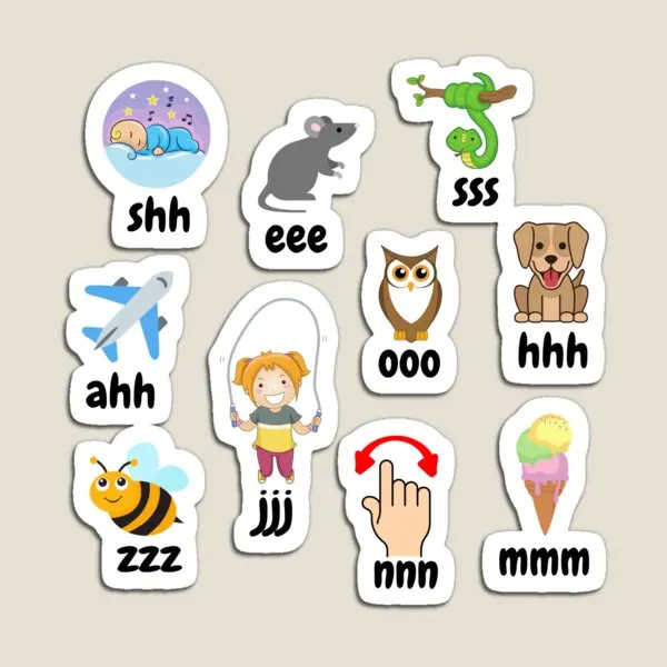 منخفضة الأوسط عالية Lmh تردد اختبار لين المغناطيس الثلاجة الاطفال لعبة ملصقات الأطفال ديكور الطفل حامل المنزل المغناطيسي مضحك