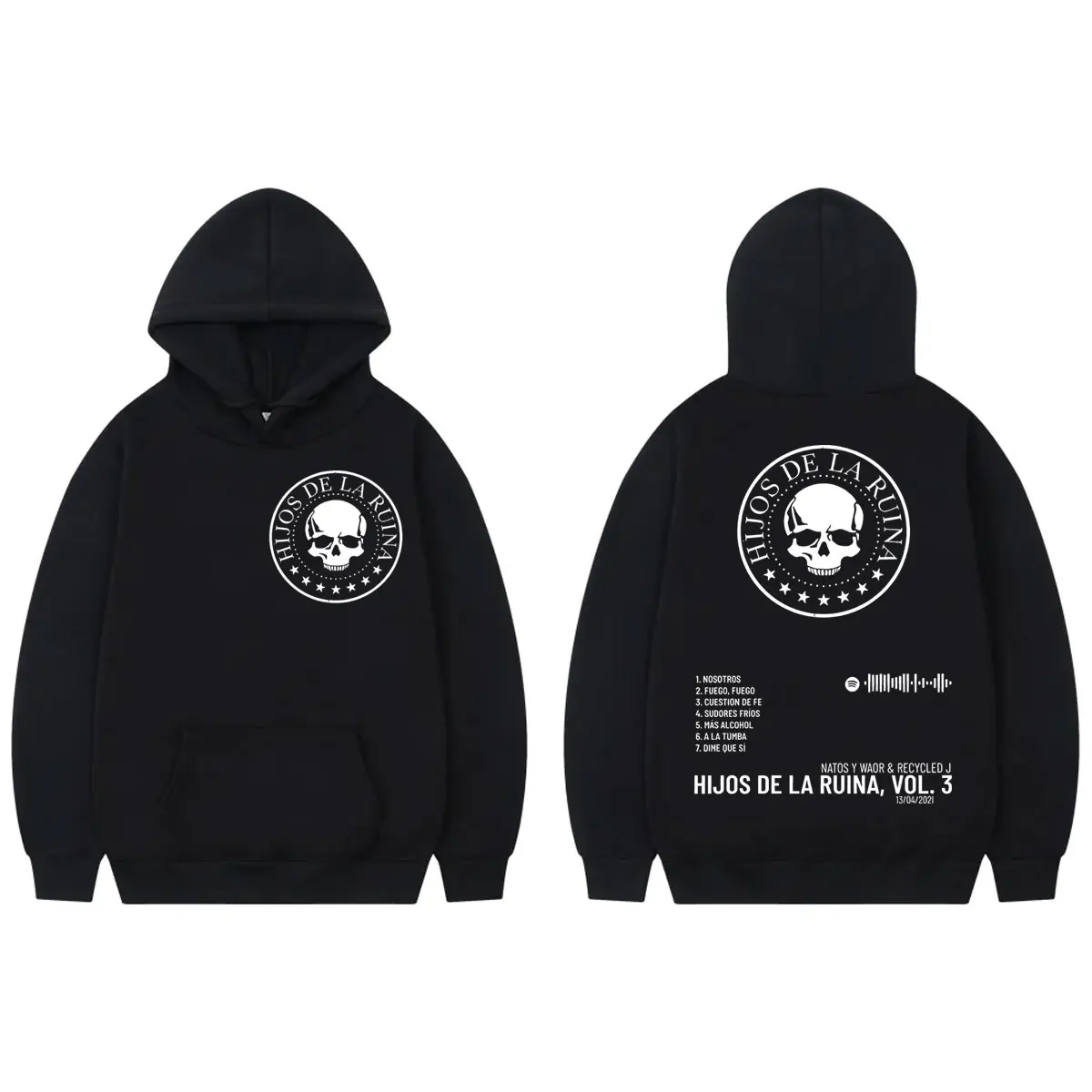 

Rapper Natos Y Waor Album Graphic Hoodies High Street Fashion Trend Sweatshirts Men Women Clothing Harajuku Hip Hop Pullovers