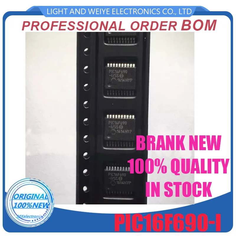 PIC16F690 SOP20 PIC16F690-I SOP20, 100% novo estoque spot, 5pcs por lote