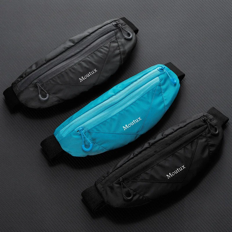 Ultra-Slim Waterproof Sports Waist Pack for Men & Women - Nylon, Fits Phone, Perfect for Running & Daily Commute