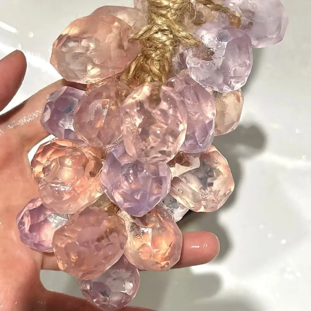 

DIY Soap Material Grape Aromatherapy Pendant Hand Soap Bar Cleaning Soap Handmade Soap Scented Grape Shape