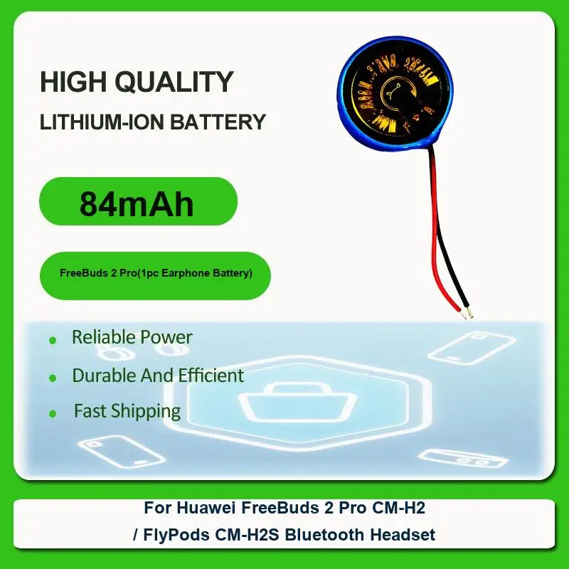 Battery For HUAWEI FreeBuds 2 Pro Charging Box / Pro2/ Bluetooth Earphone CM-H2 FlyPods CM-H2S Headset honor xSPORT AM61