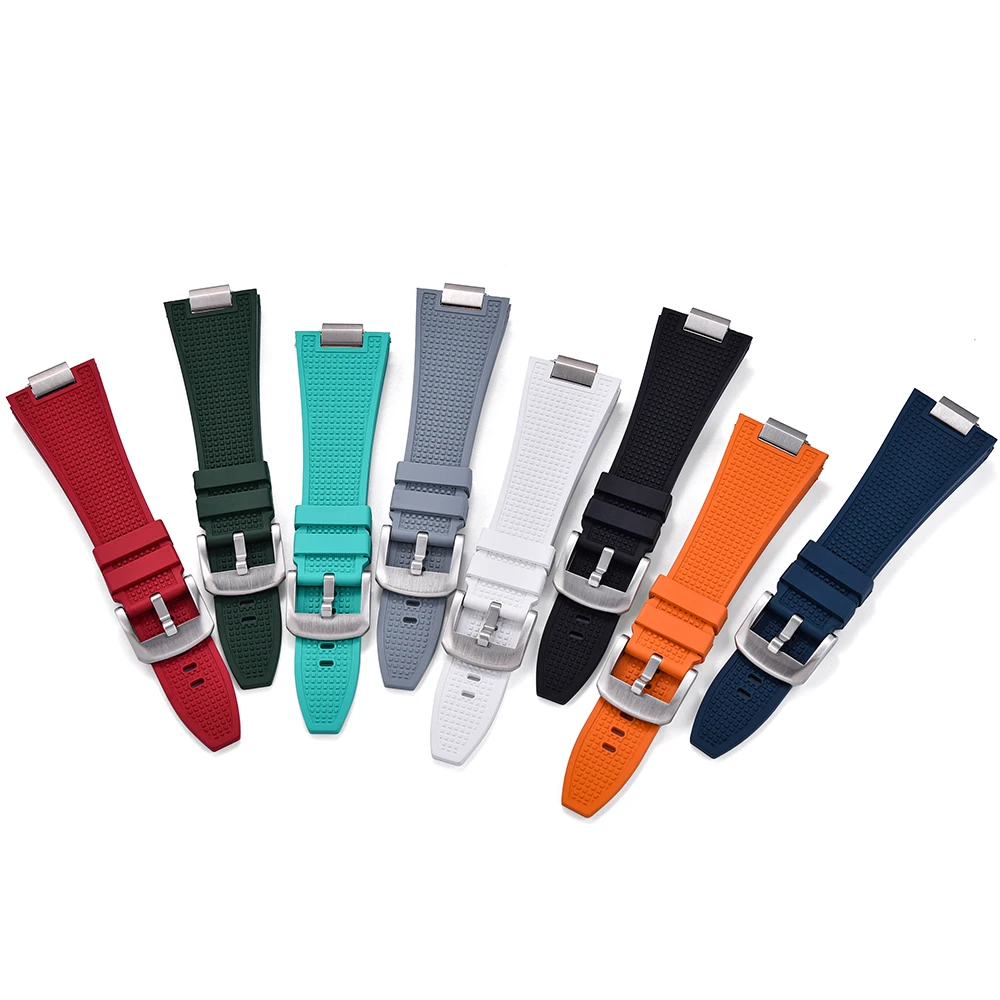 Breathable FKM Watch Strap With 12mm Quick Release Adapter Fit 40mm Prx Watch