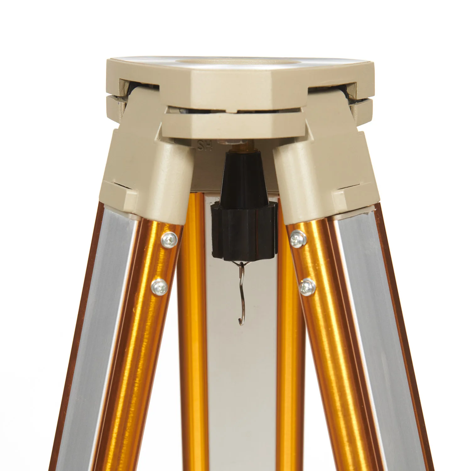 J-1S Aluminum Instrument Tripod For Surveying Theodolite With Screw-Clamp / Flat Head Type (Triangle) Survey Tripod