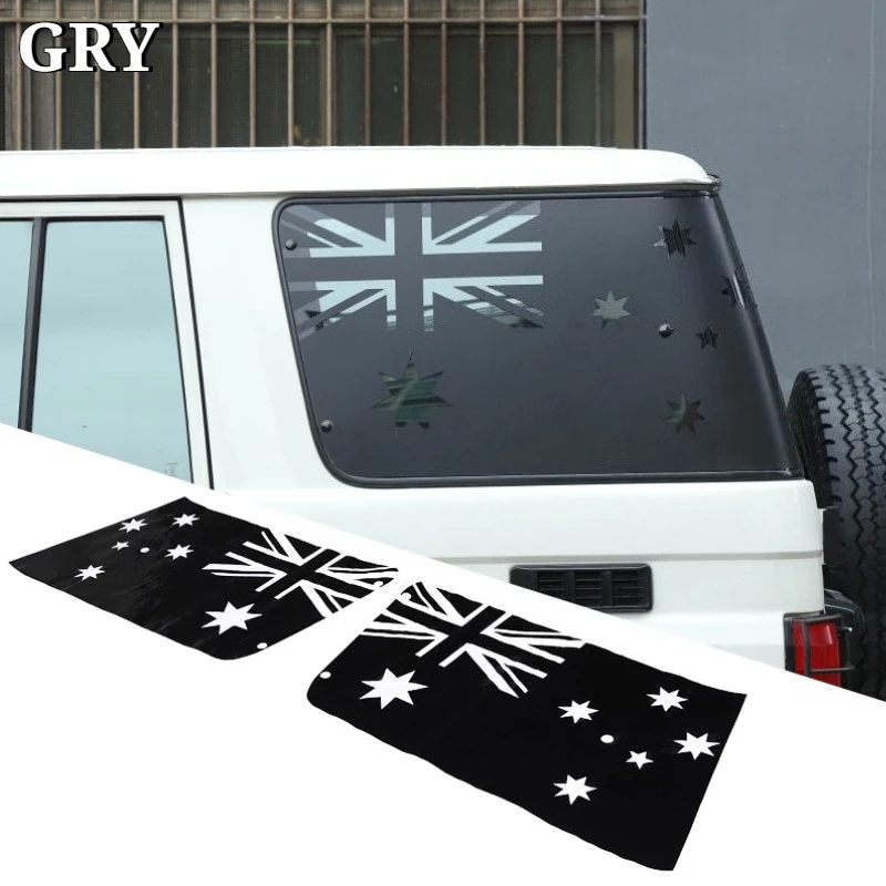Car Side Rear Glass Decal Sticker Vinyl Graphic Trim Sticker For Toyota Land Cruiser LC76 2007-2026 PVC Exterior Car Accessories