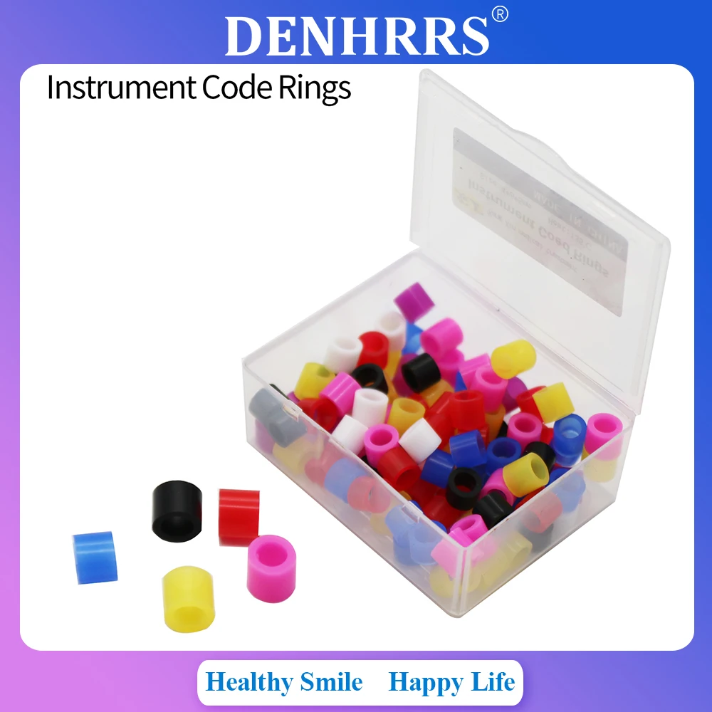 

100 шт./кор., малый тип, стоматологические силиконовые кольца для инструментов, цветные кольца, дополнительный цвет
