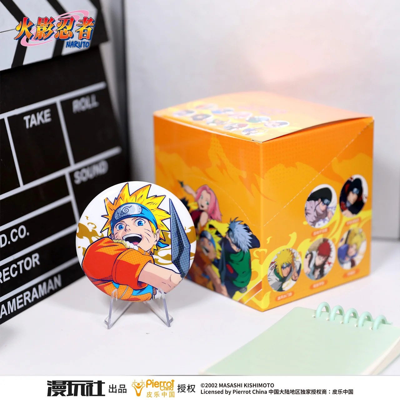 ناروتو اوتشيها ساسوكي ساكورا جارا هيوجا نيجي نارا تيماري ميناتو الصين التصنيع الرسمي سلسلة البولكا نقطة شارة 10 قطعة/المجموعة