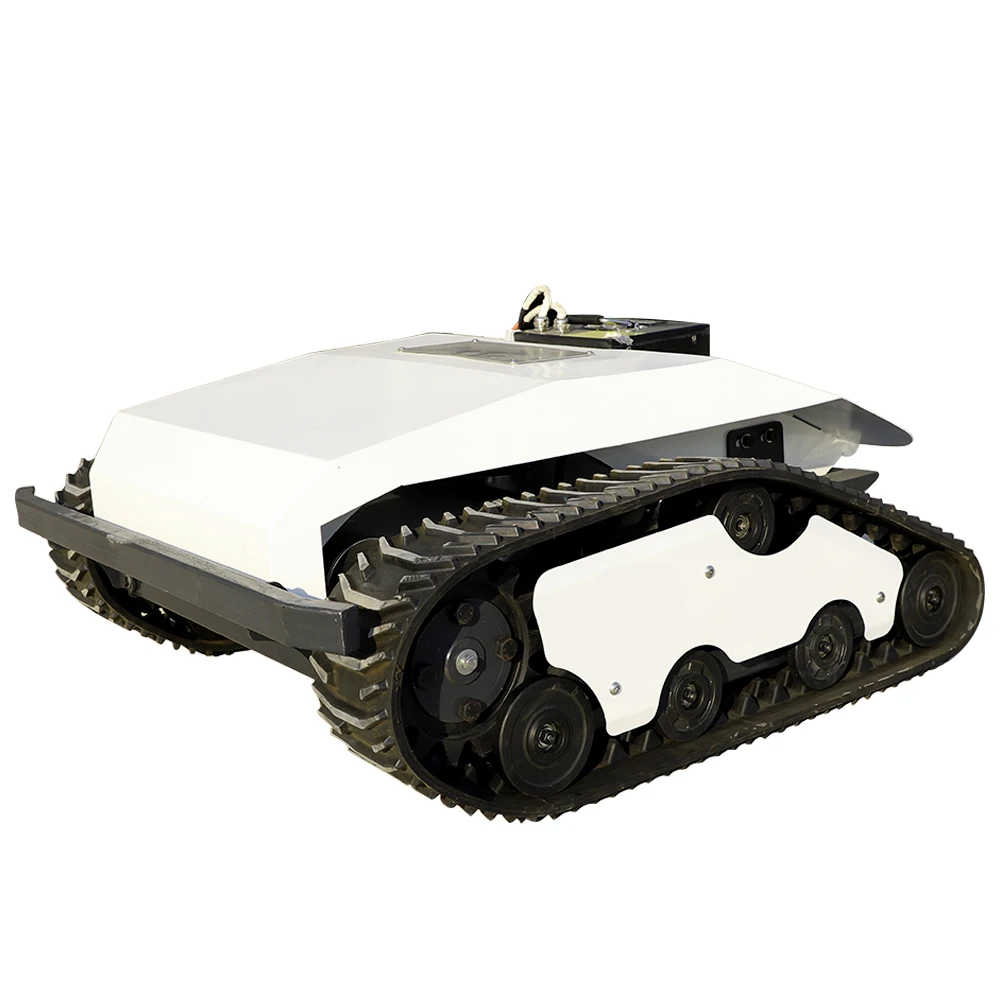

Masenter Mini RC Robot Lawn Mower With Snow Blade Attachments Customized Electric-start Remote Control Lawn Mower