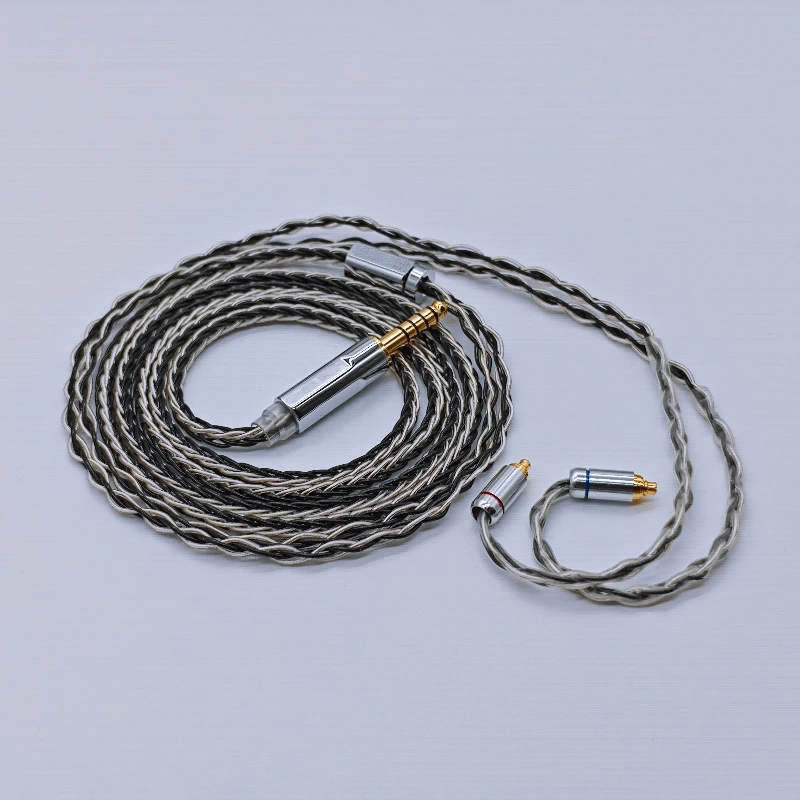 for Sennheiser IE200/300/600/900 Balanced Earphone Cable 4.4/2.5 mm with Microphone, 8-cores MMCX Headphone Cable