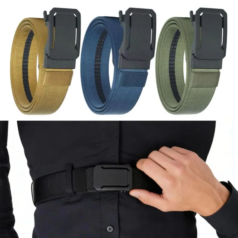

Holster Belt Concealed Carry Belt Versatile Ratchet Belt with Adjustable Security Buckle Double-layer Reinforced Nylon Belts 80%