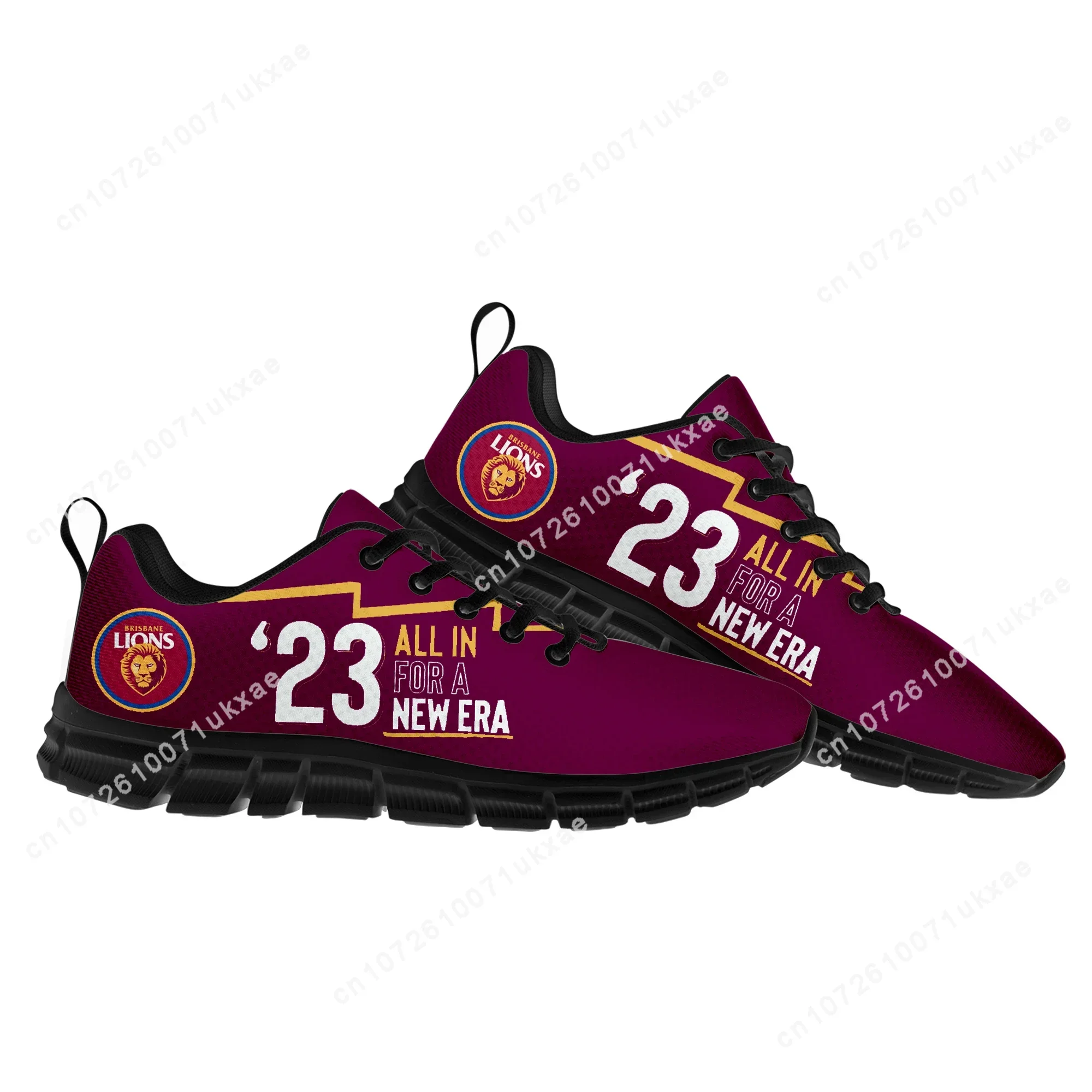 Brisbane Lions Australian Football Sports Shoes Mens Womens Teenager Sneakers High Quality Sneaker Custom Shoes