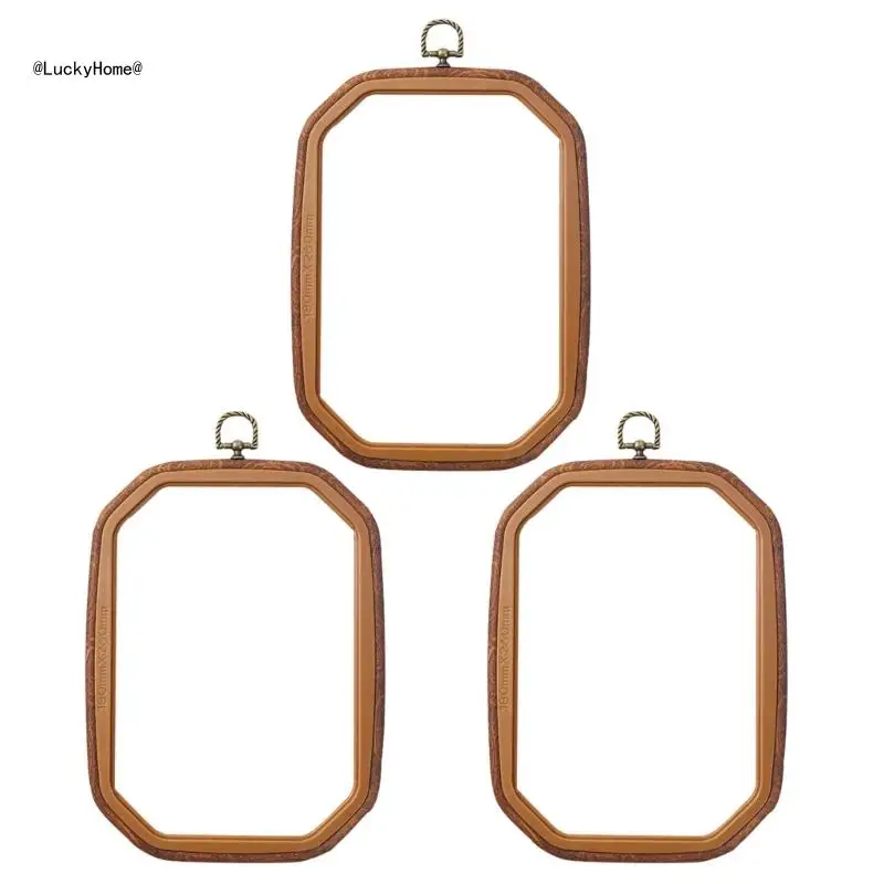 

3 Pcs Embroidery Frame Crosses Stitching Hoop Resin Embroidery Hoop for Craft 11UA