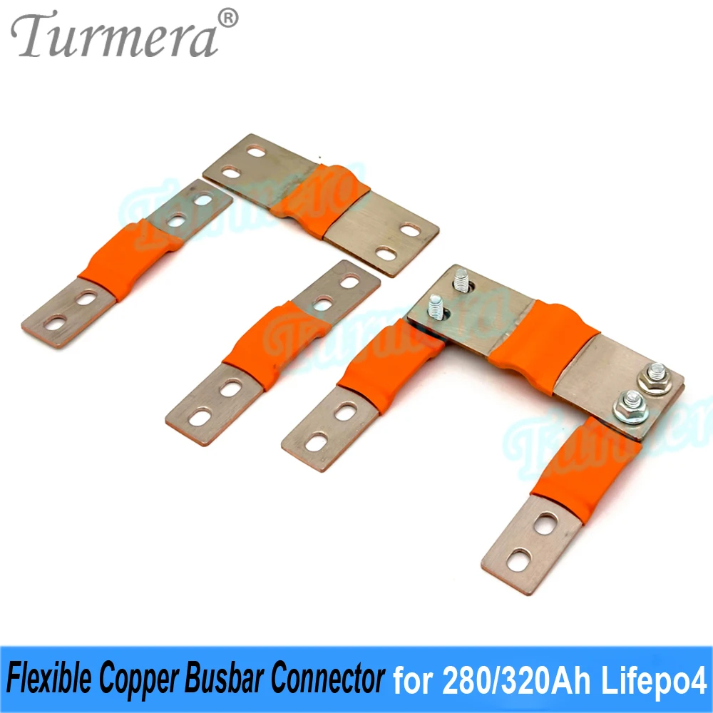 Turmera 12V Sammelschiene Lifepo4-Batterie, flexibler Kupferanschluss, 42 mm, 56 mm, 80 mm, 2 mm, 400 A, für 230 Ah, 280 Ah, 320 Ah Lifepo4-Batterie – Detail 24