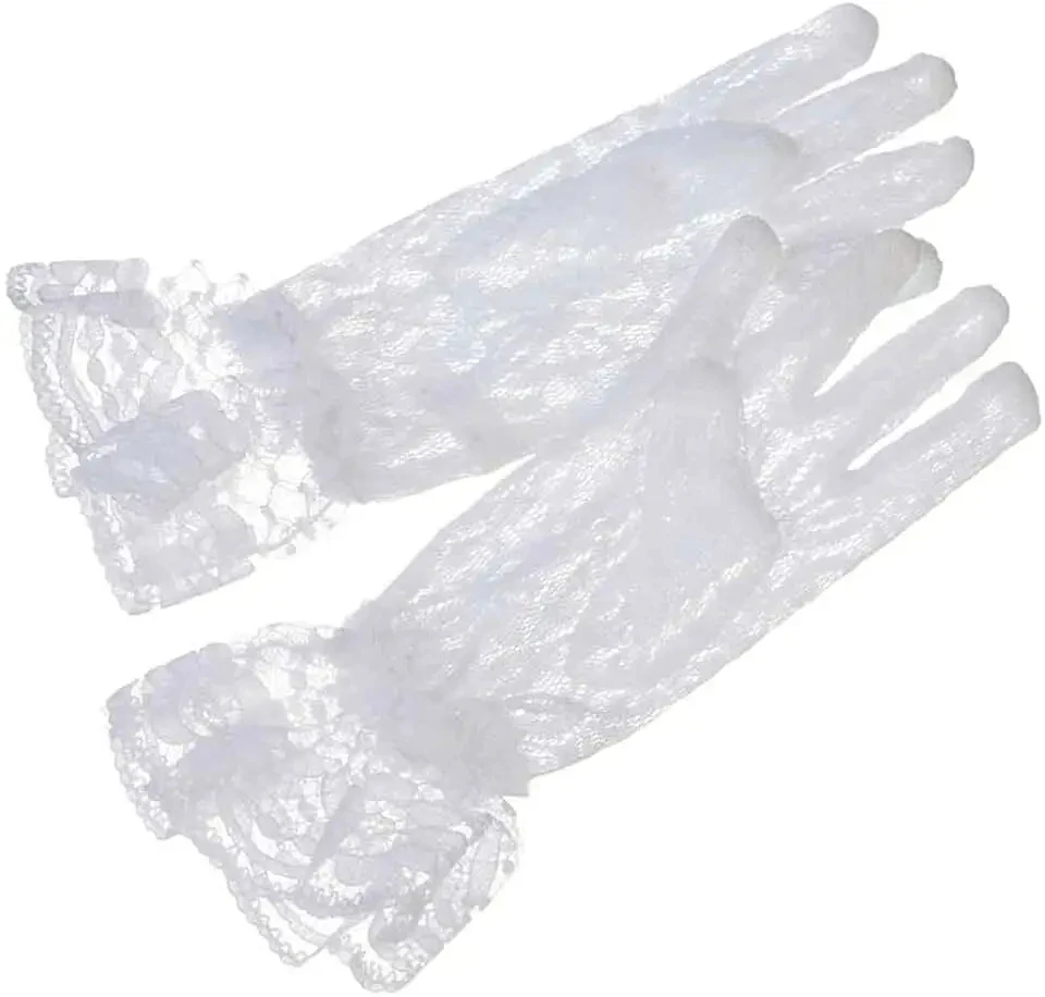 Gants courts en dentelle pour patients, gants complets, mitaines, accessoires de mariage, nouveau