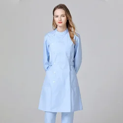 Nurse Costume for Women Medical Clothing Lab Robe Female Sanitary Uniform Beautician Workwear Hospital Clinical Uniform