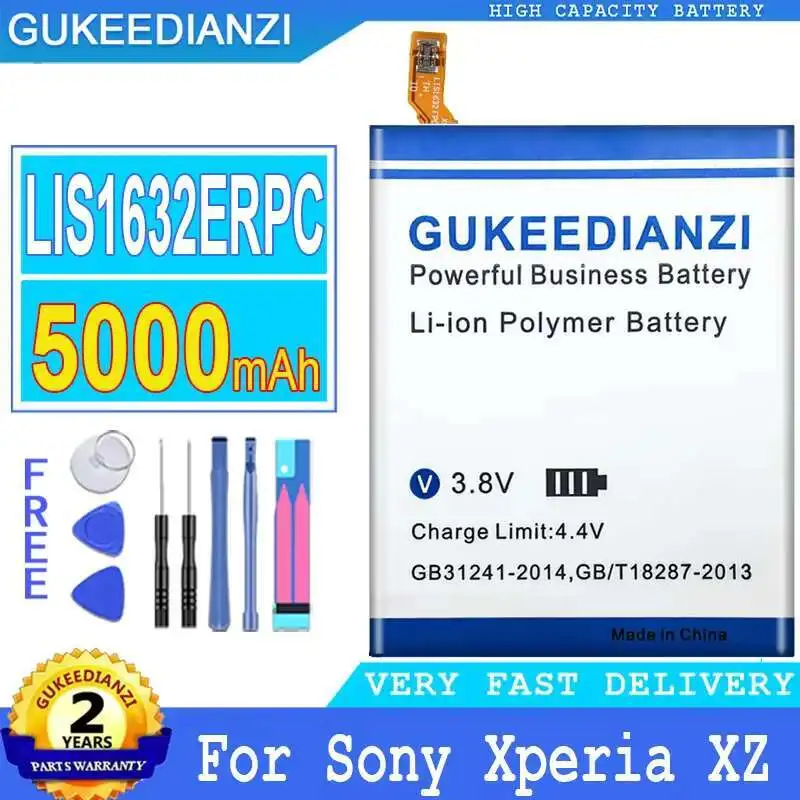 

Для Sony Xperia XZ Xzs F8331 F8332 Быстрая зарядка 5000 мАч LIS1632ERPC Аккумулятор мобильного телефона Надежная замена