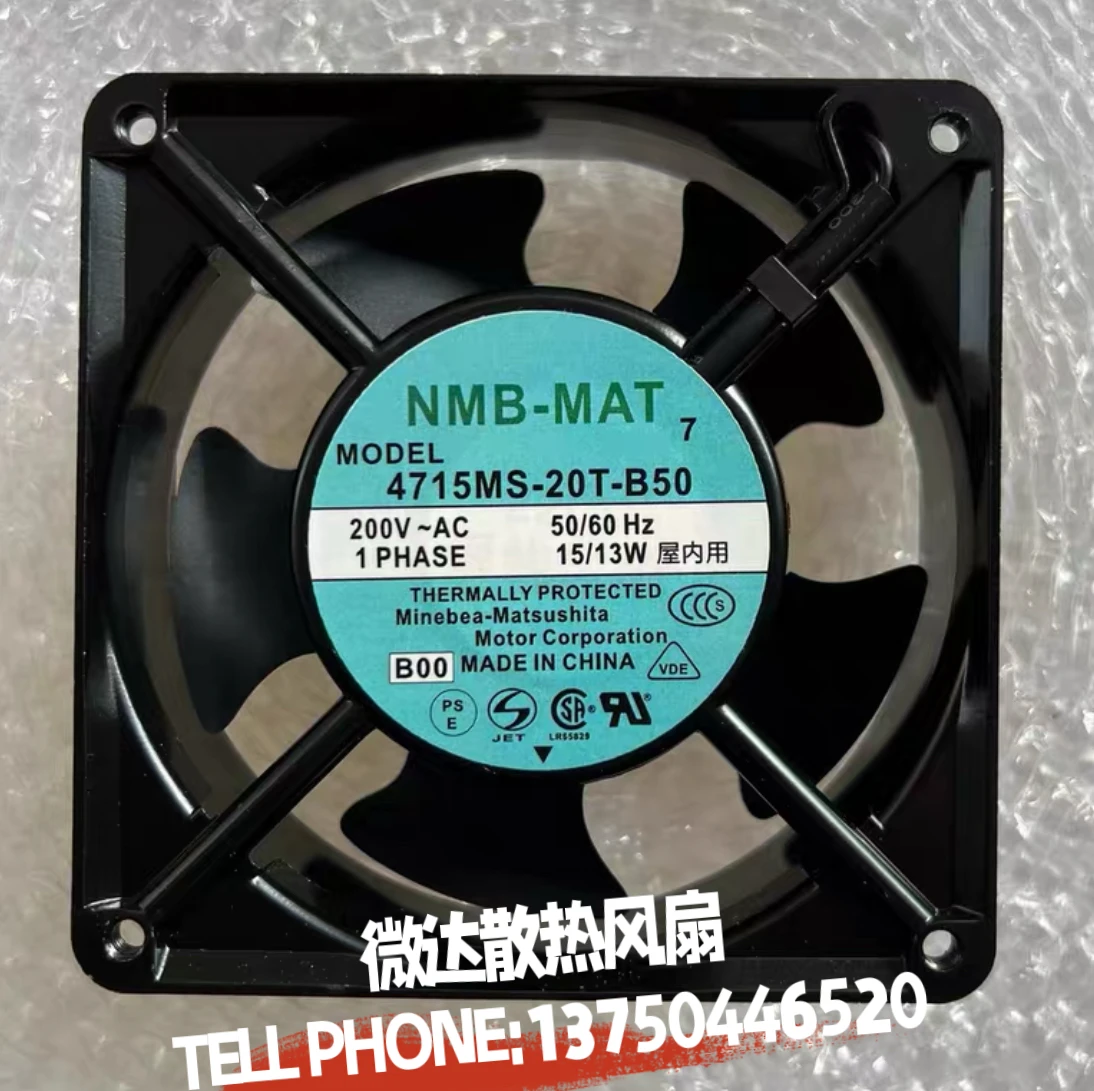 

NMB-MAT 4715MS-20T-B50 B00 Охлаждающий вентилятор переменного тока 200 В 15/13 Вт 120x120x38 мм