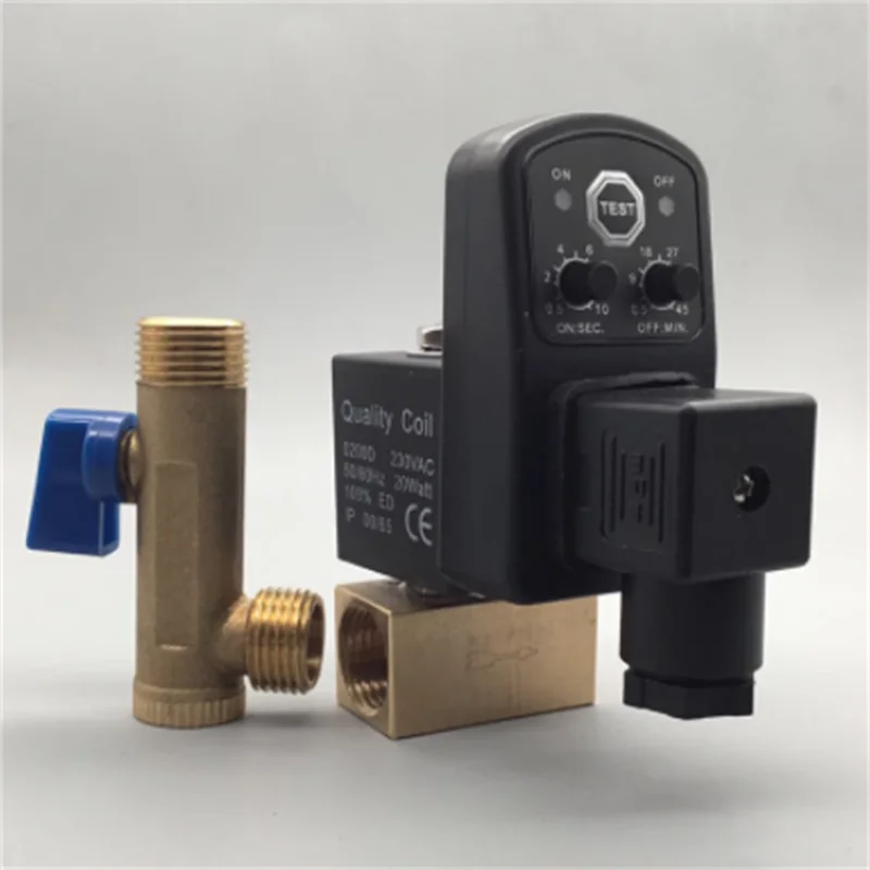 

Separated Type 380V 1/2" Automatic Timer Compressor Condensate Drain Timer Solenoid Valve