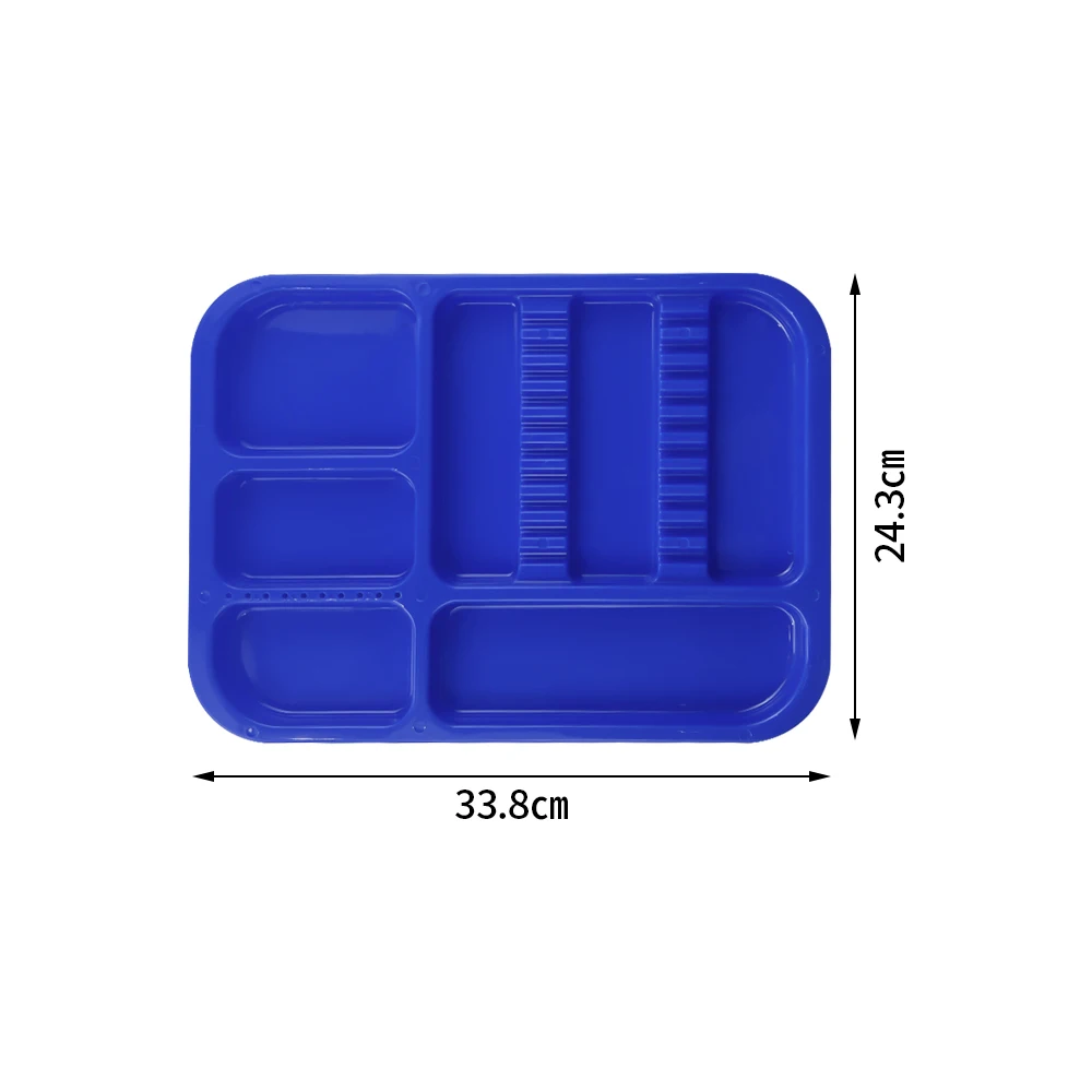 1Pc Plastic Dental Trays Autoclavable Divided Dental Instrument Pan Serving Fruit Storage Trays Salon Dentist Tools Holder Plate