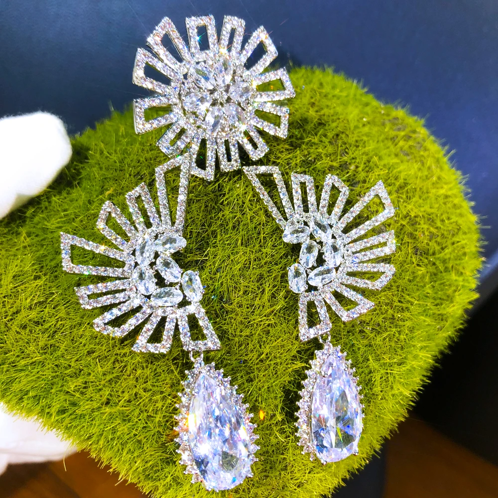 

GODKI Роскошные геометрические 2 шт. ОАЭ набор украшений для женщин Свадебная вечеринка Циркон индийский Африканский Дубай Свадебный комплект ювелирных изделий