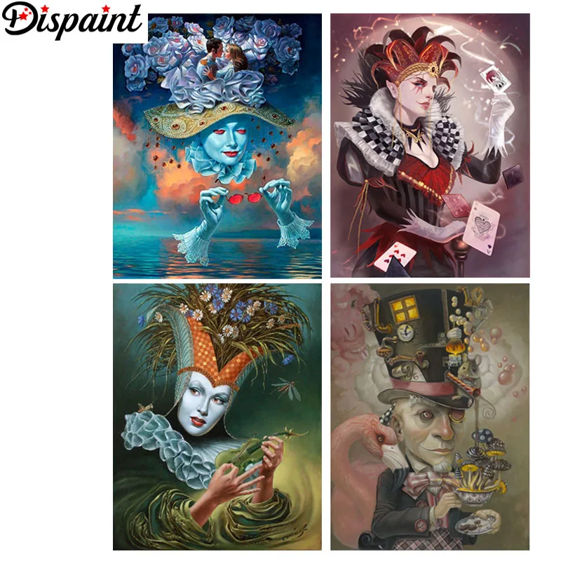 

Dispaint Full Square/Round Drill 5D DIY Diamond Painting "Cartoon character" 3D Embroidery Cross Stitch 5D Home Decor Gift