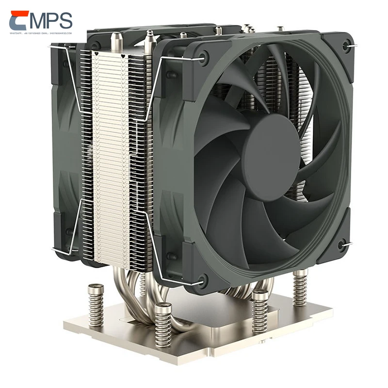 4U Server CPU Cooler Fan 400W SP5 6096 CPU Cooling Radiator Heatsink with 120mm  Fan for Processor