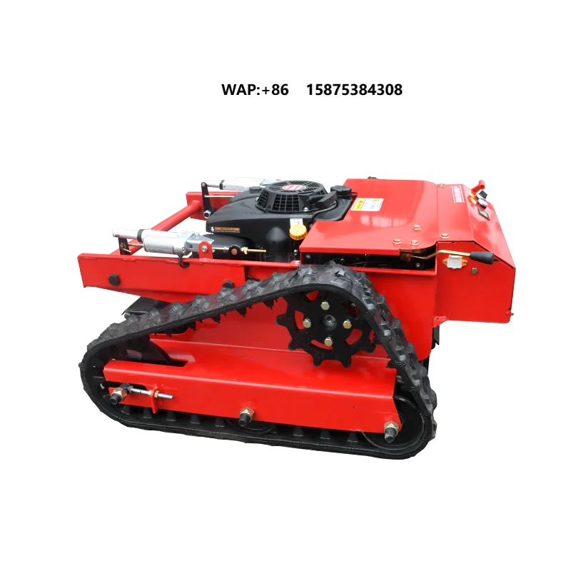 Industrial Remote Control Robot Lawn Mower Self-Propelled All Terrain RC Slope Tracked Weed Mowing Machine Radio Control Mowers