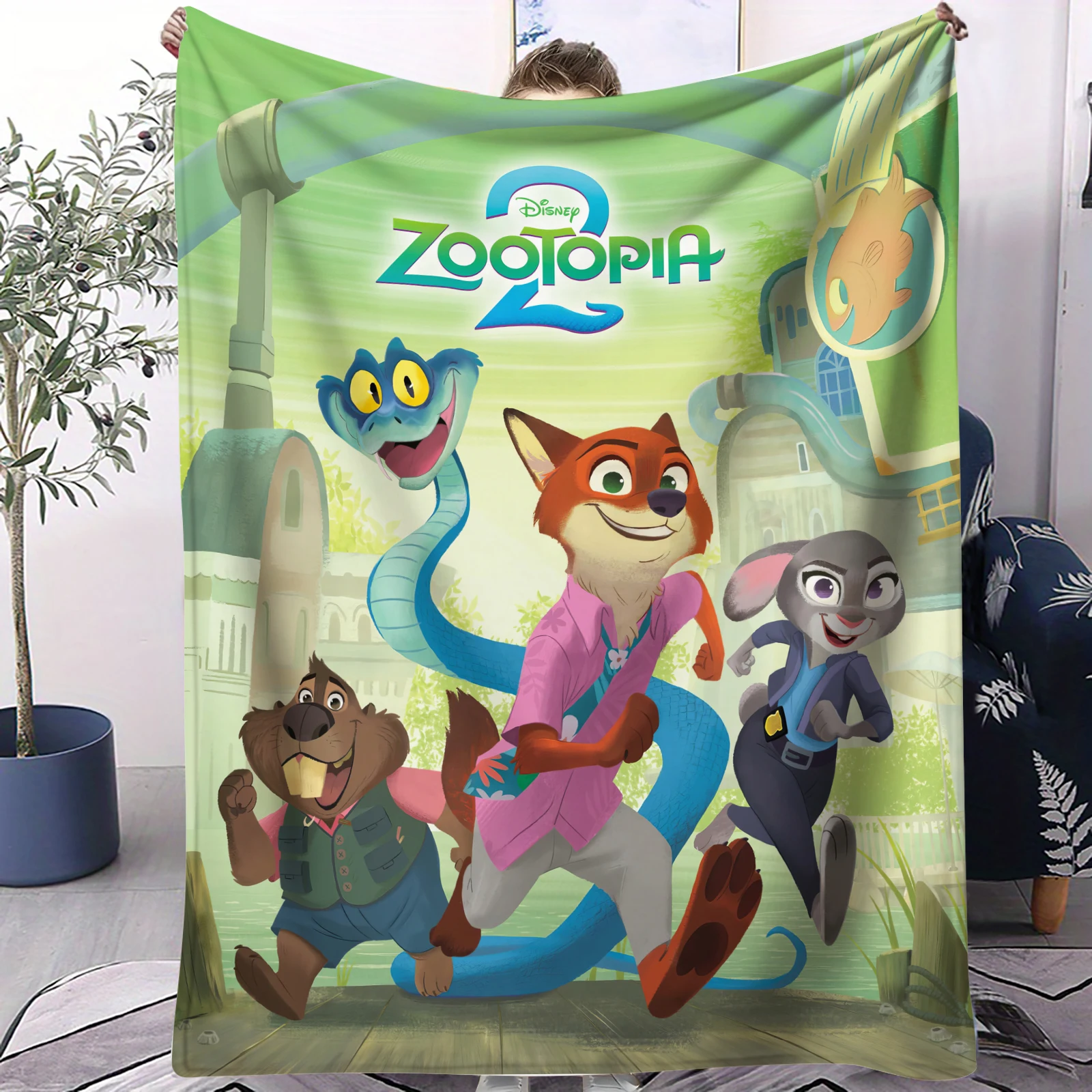 

Anime cartoon character mobilization nap blanket character group room decoration flannel blanket soft and comfortable adult gift