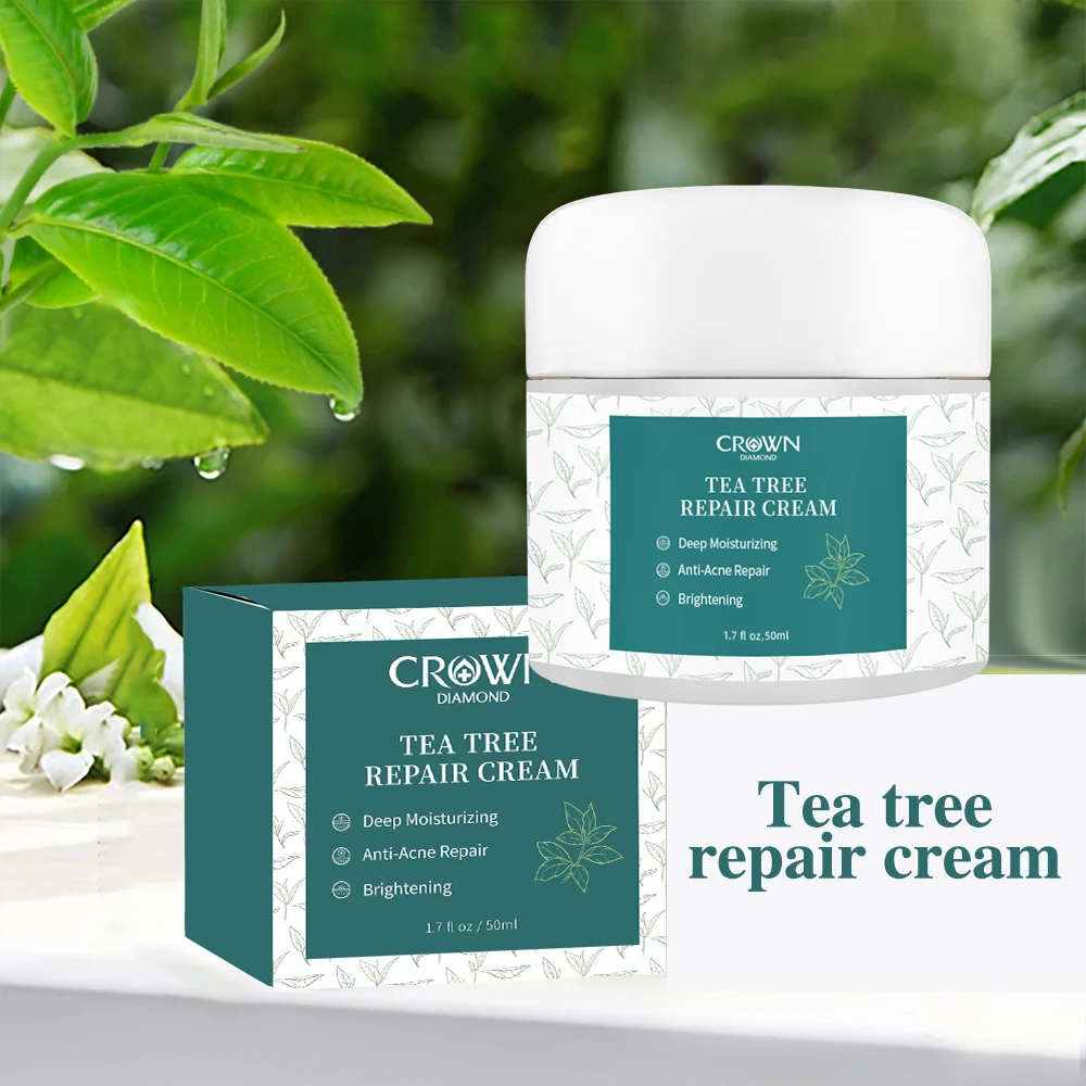 Tea Tree Repair Cream Tea Tree Acne Removal Cream Repair Oil Shrink Pore Remove Blackheads Facial Cleaning Fade Acne Marks White