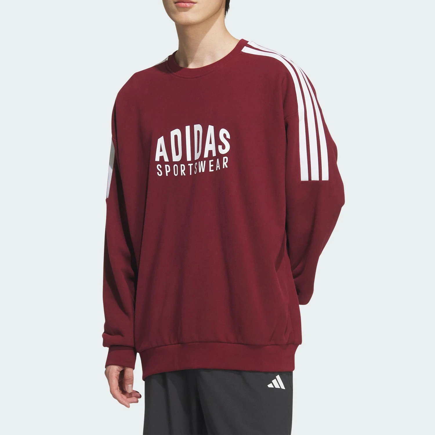 

Оригинальная модная толстовка Adidas с круглым вырезом и длинными рукавами для мужчин и женщин на весну и осень KF5249