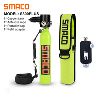 SMACO Mini Scuba Tank Diving Cylinder Handheld Reusable Scuba Supplies Underwater Exploration Emergency Rescue Mini Diving Tank