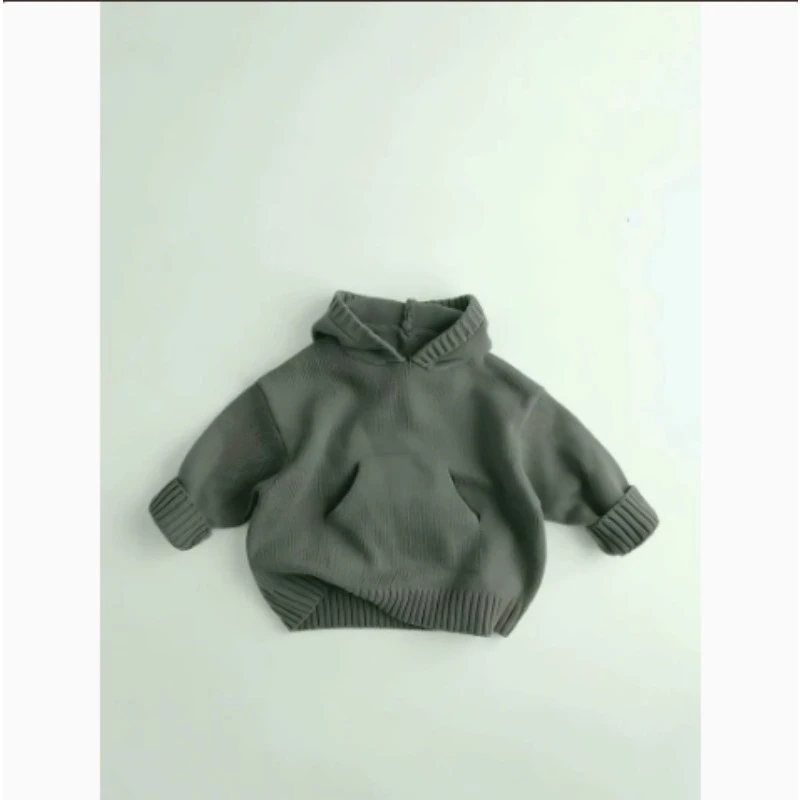 Hoodies Childrens Clothing Boys Girls Sweatshirts Japan Style Children Hooded Pullover New Coat Soild Cool Simple