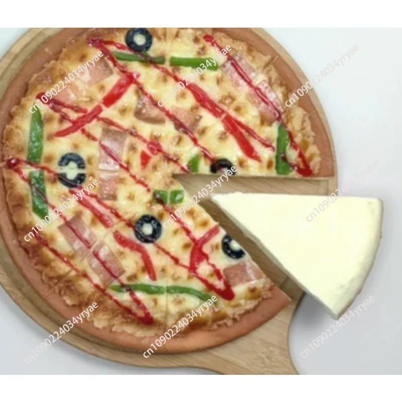 Simulation Pizza, Pizza that can be cut Model, Fake Food, Artificial Bread, Western Restaurant Window Display Samples, 7/9 inche
