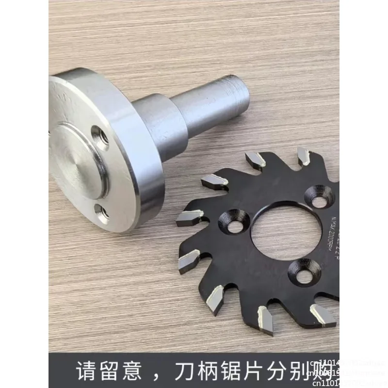 63 Wood saw with slotting saw blade with countersunk hole] Six-sided drilling and cutting machine handle slotting saw