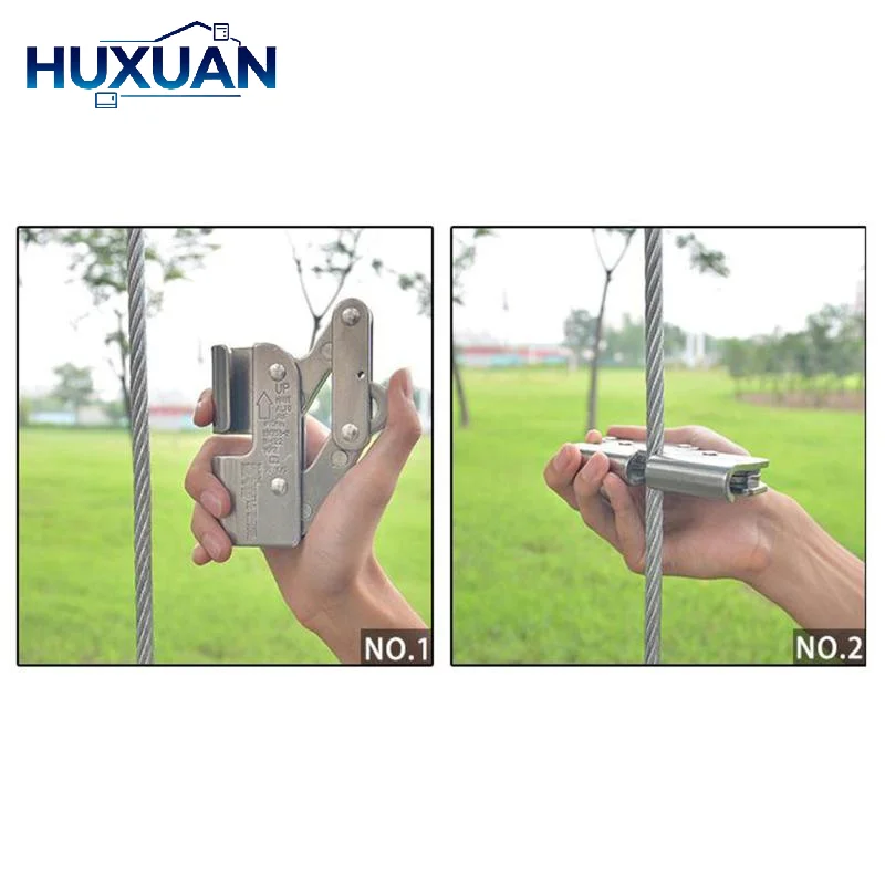 Outdoor Grab Working At Height Safety Rigging Grasp For 8/10mm Rope Belay Devices Automatic Anti Fall Protective Gear Survival