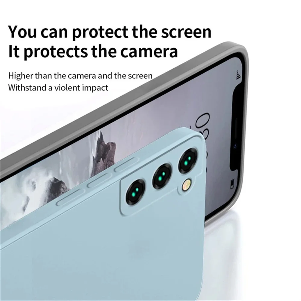 Original Liquid Silicone Case for Samsung Galaxy S25 S24 S23 S22 S21 S20 Plus FE UItra Soft Candy Back Cover S8 S9 S10 Plus - náhled 2