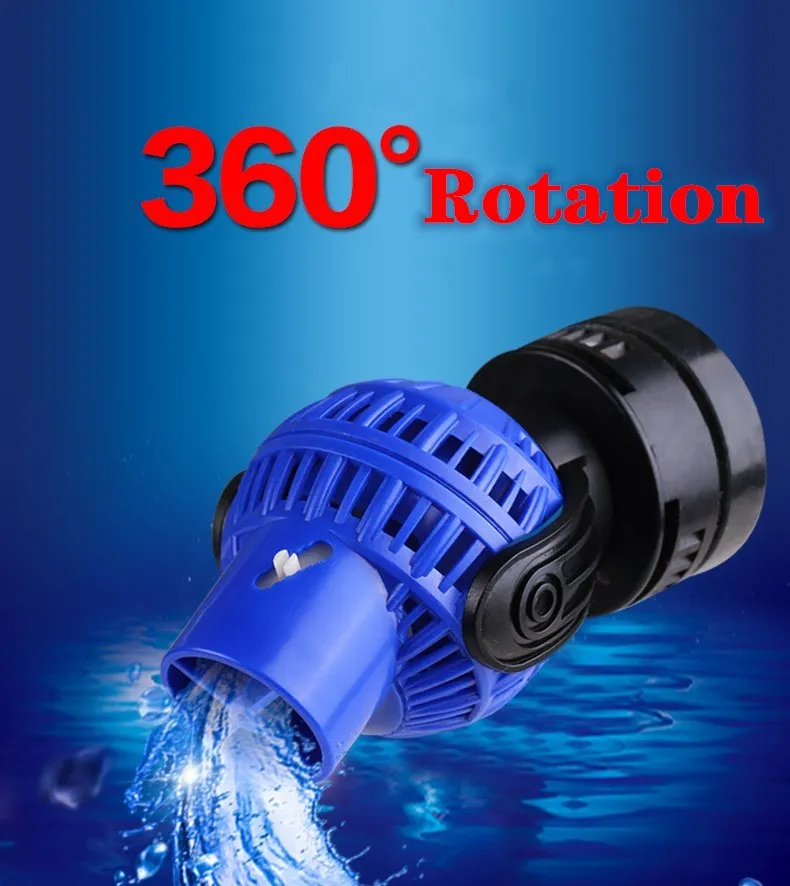 220V 6-26W Aquarium Wave Maker Tauch zirkulation pumpe mit Magnet Saug basis einstellbare Durchfluss rate Marine Aquarium – Detail 3