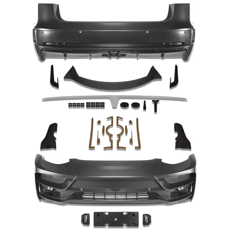 Hot Selling Car Accessories Front Bumper Rear Bumper Body Kits  For Tesla Model 3 Update ST New Style 2017-2019