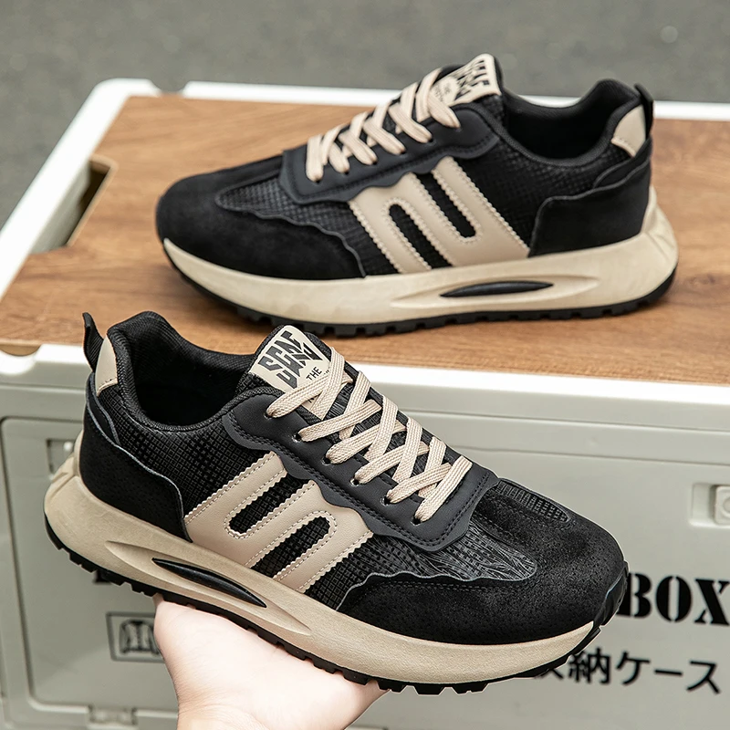 

Fashion Men's Casual Shoes Lightweight Men Running Sneakers Male Sports Shoes Mesh Exercise Jogging Breathable Lace-up Trainers