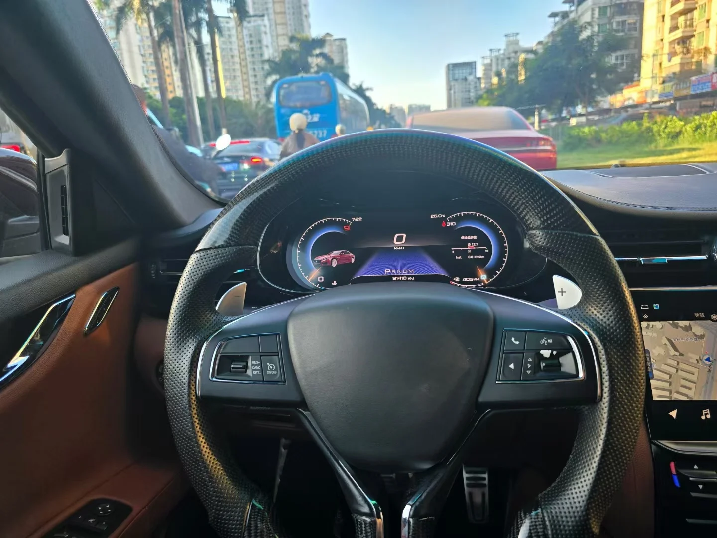 Upgrade Dashboard For Maserati Quattroporte 2013 - 2023 Full LCD instrument cluster Virtual Driving display screen Head Unit