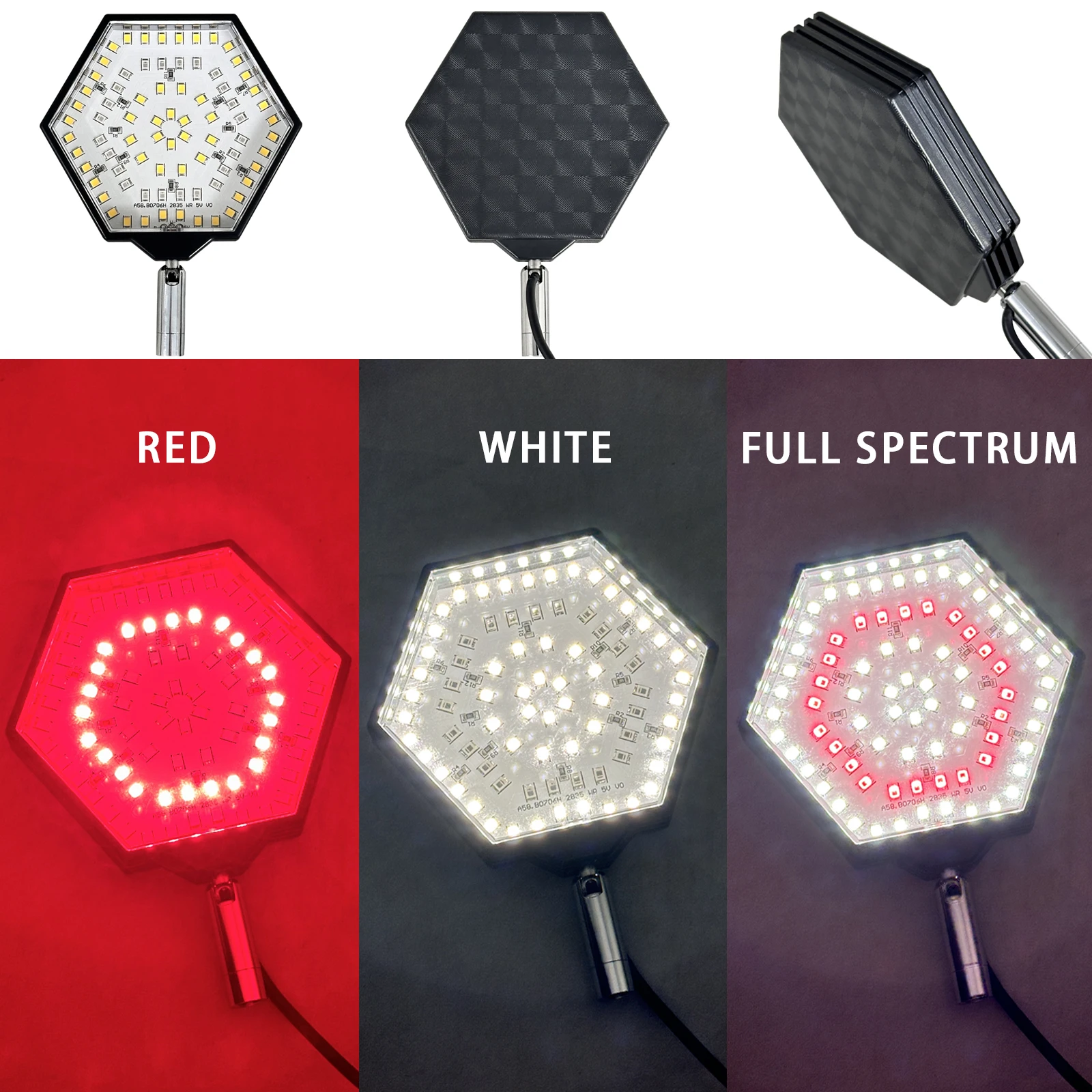 Household USB Plant Grow Light IP44 Supports Full Spectrum 3H/9H/12H Indoor Vegetable Plant Light  Dimmable Switch Fast Delivery