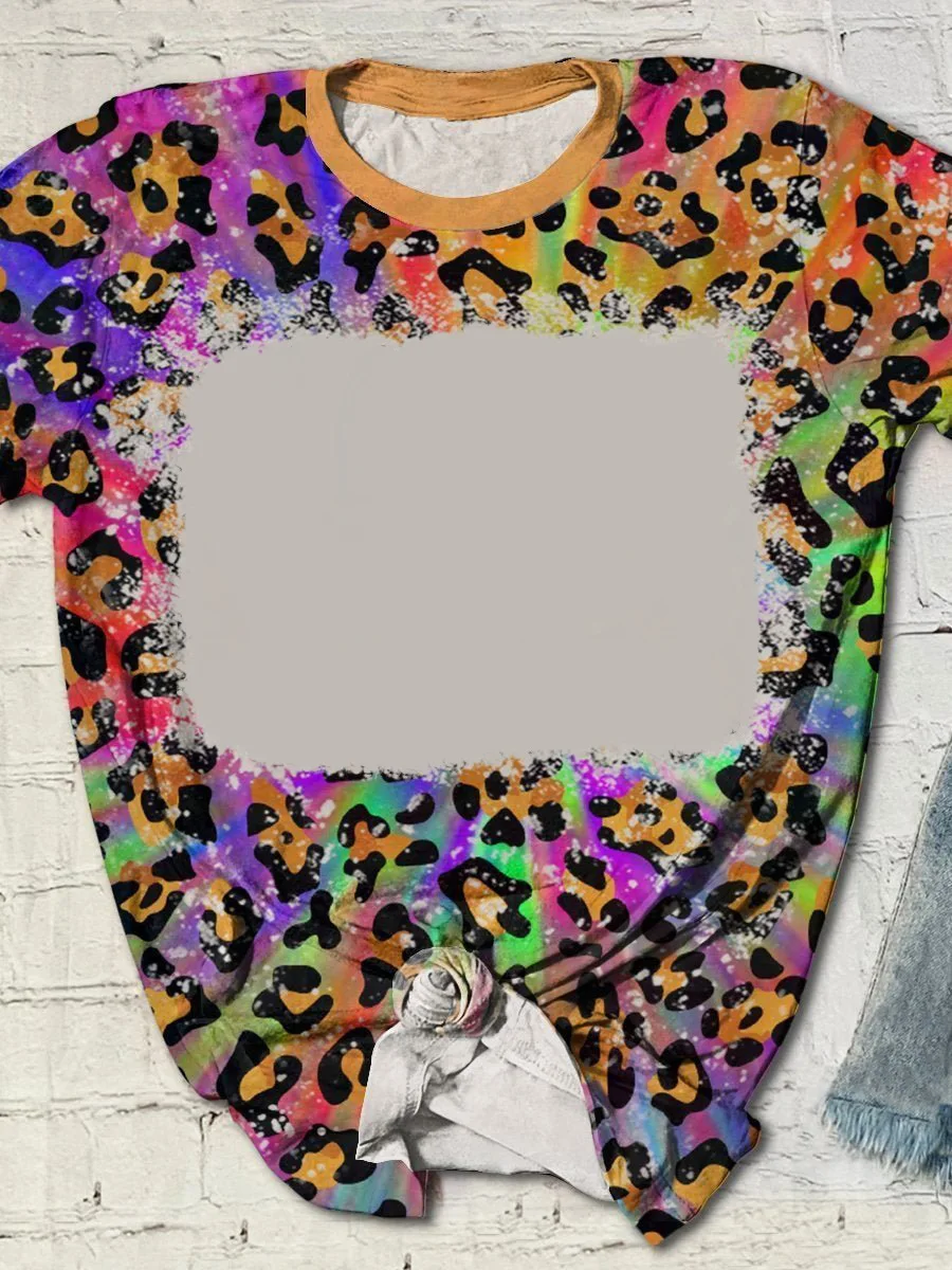 Sublimation Blank Tie Dye Tshirts Tee Tops T-Shirt Thermal Transfer Blanks Short Sleeve Clothes For DIY Custom Printing Logo