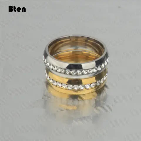 Bten klasyczny ślubny pierścionek damski proste pierścionki na palce z środkowymi betonowymi kamieniami CZ niedoskonała delikatna kobieca biżuteria zaręczynowa