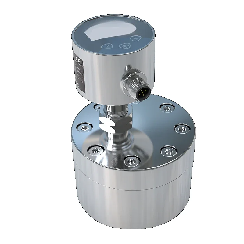 Stainless Steel Gear Flowmeter Micro Liquid Flowmeter High Precision Chemical Pharmaceutical Dispensing Micro Flow