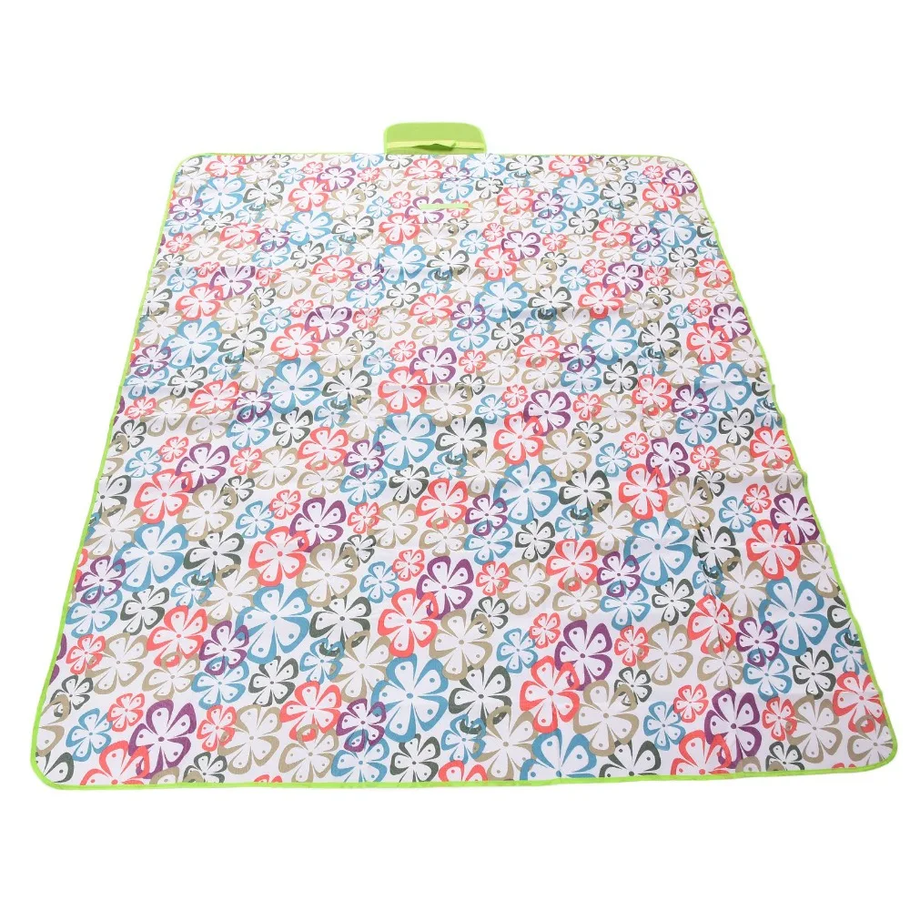 Portable 600D Oxford Cloth Picnic Blanket Waterproof Sandproof Camping Pad Large Pink Beach Blanket For Outdoor