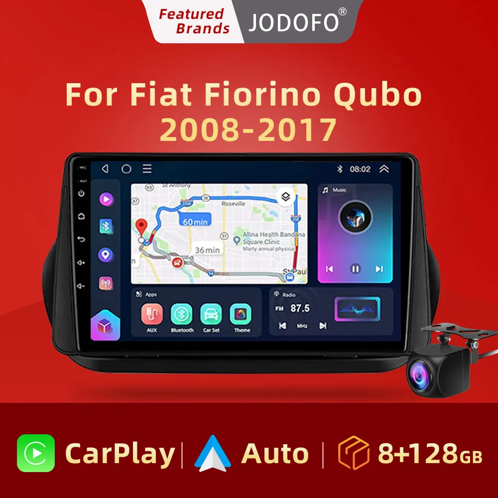 

Android 12 Qualcomm For Fiat Fiorino Qubo 2008 - 2017 For Citroen Nemo 2008-2017 Head Unit Multimedia Car Player GPS Navigation