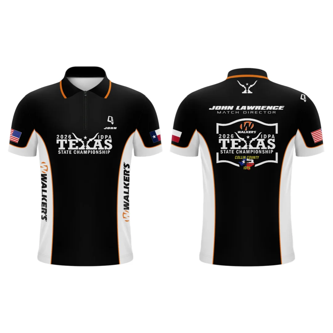 2026 IDPA Championship Tactical Shooting Zipper Polo Shirt Short Sleeve Competition Sportswear Outdoor Casual Family Matching