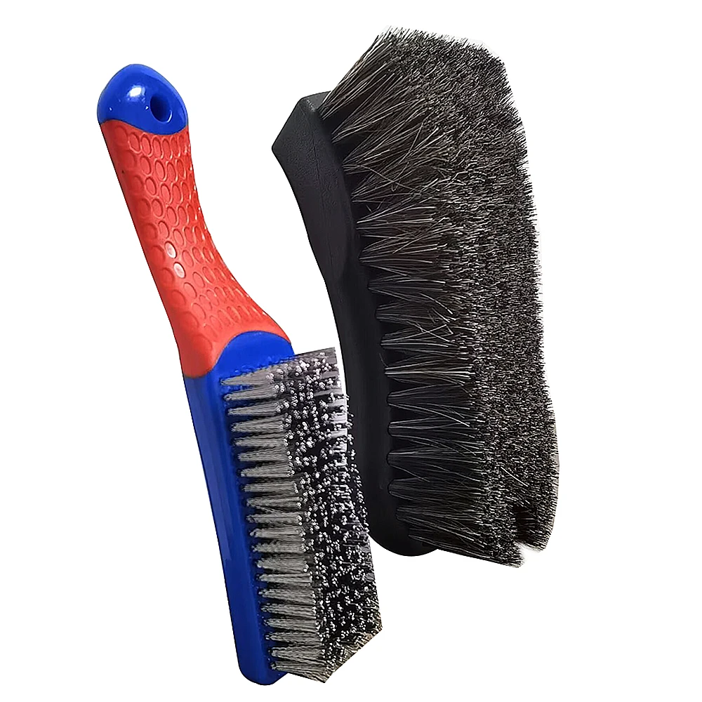 2 шт., набор проволочных щеток, щетка для чистки машины, щетка для зазора сиденья, щетка для инструментов, щетка для ступицы колеса автомобиля и другие многоцелевые